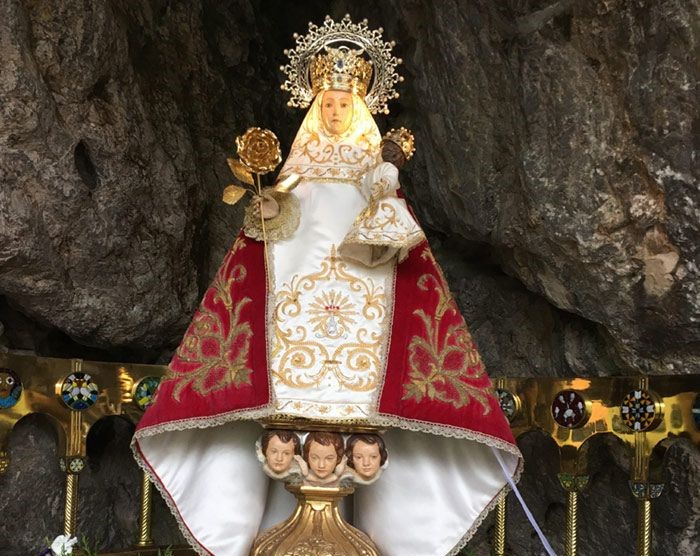 The Holy Cave and Sanctuary of Our Lady of Covadonga in Asturias