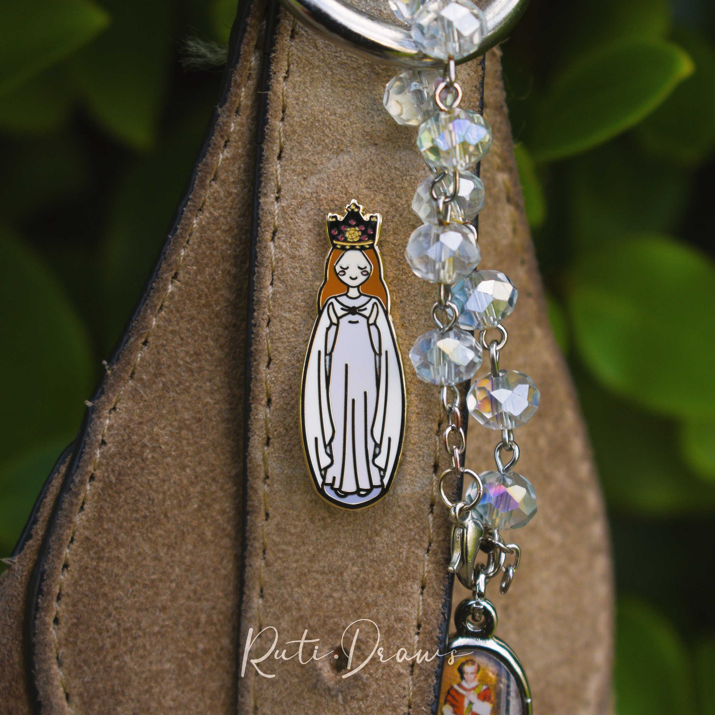 Back of the Our Lady of Knock pin